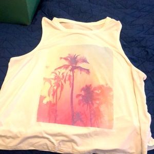 Tank top. Size medium. Palm trees. Old navy. Womens.